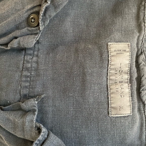 Dusty blue lucky button down tshirt - Picture 4 of 4